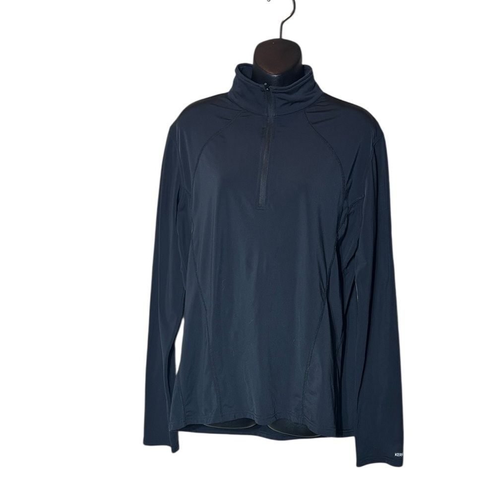 Kerrits women’s xl half zip sweater black equestrian horse outdoor